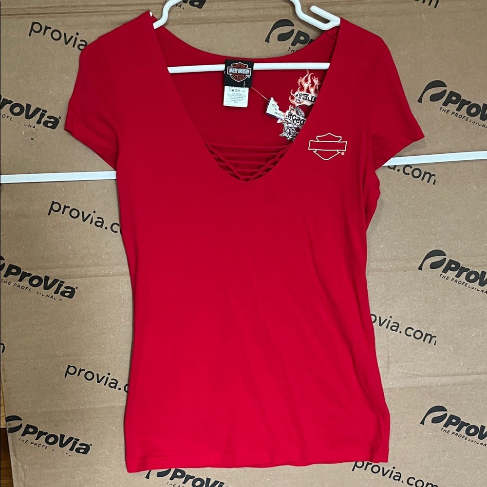 Harley Davidson Biker  baby doll style t shirt.
